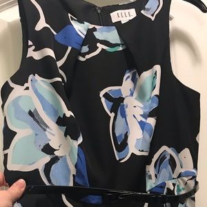 Size 8 Elle Fit & Flare Belted Party Dress